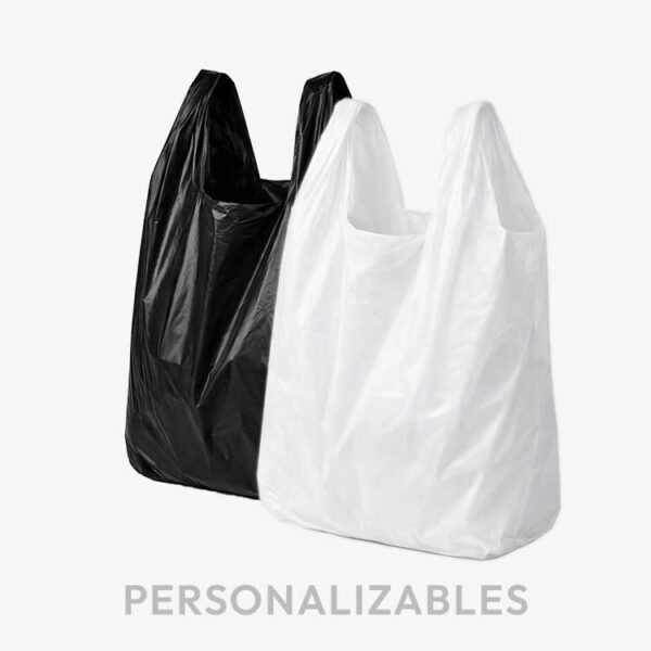 Bolsa plásticas de Manija Tipo Camiseta