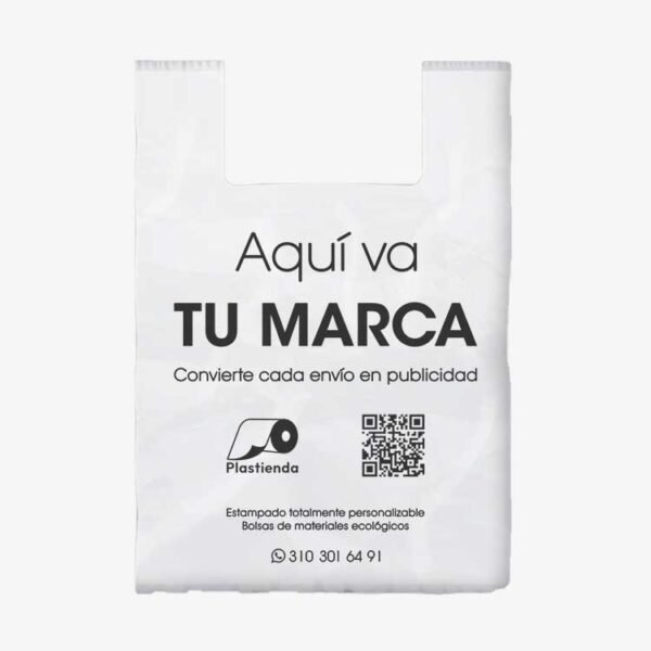 Bolsa plásticas de Manija Tipo Camiseta