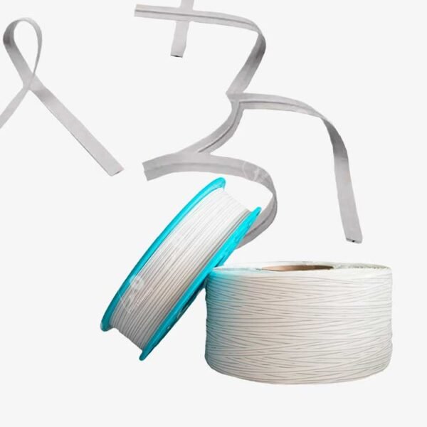 Amarratodo Alambre Plastificado Grueso Color Blanco