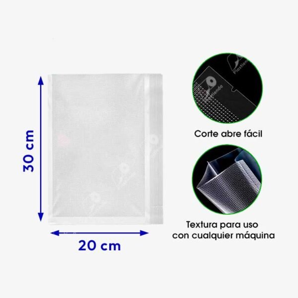 Empaque al vacío Texturizado en Rollos y Bolsas
