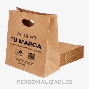 Bolsa Papel Kraft con Manija Banana