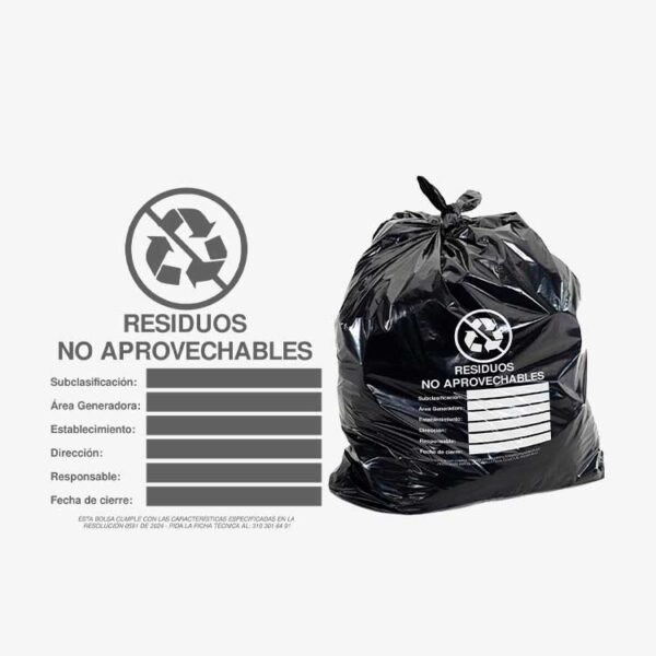 Bolsas Rotuladas para Gestión de Residuos | Cumplen Resolución 591
