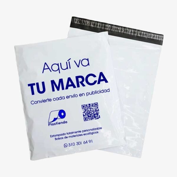 a-SPB-5 Bolsas de Seguridad Blancas para E-Commerce y Envíos