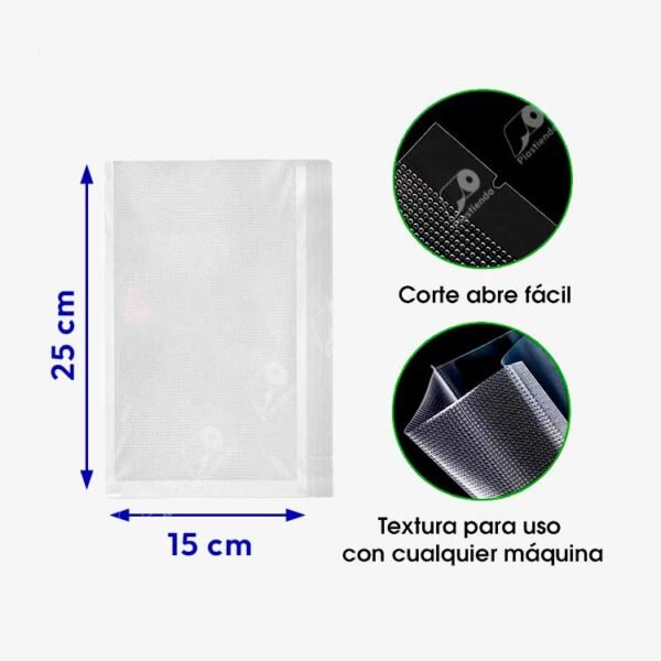 Empaque al vacío Texturizado en Rollos y Bolsas