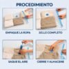 VROP_6 Bolsas de Empaque al Vacío para Ropa + Bomba Manual